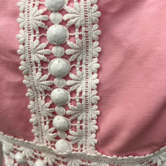 Lilly Pulitzer Betsey Dress Solid Faille in Lillys Pink Strapless Size 2 - Picture 4 of 12